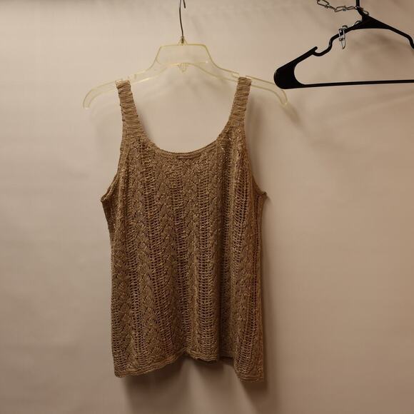 Pink Republic Crochet Lace Cami Beige Size Large Tank - Picture 10 of 12